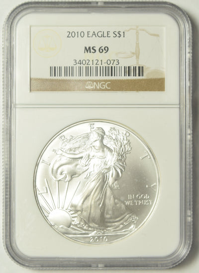 2010 Silver Eagle . . . . NGC MS-69