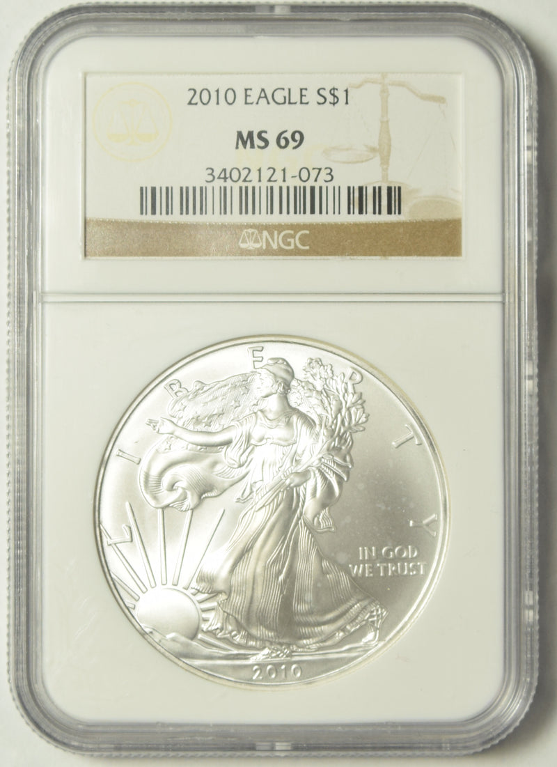 2010 Silver Eagle . . . . NGC MS-69