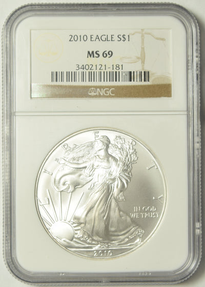 2010 Silver Eagle . . . . NGC MS-69