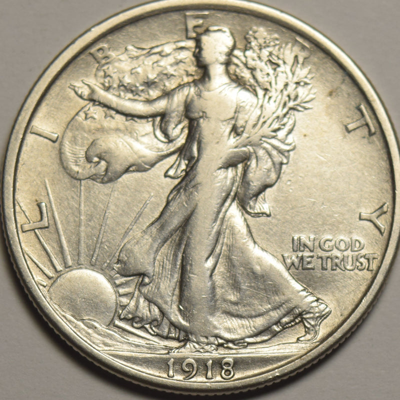 1918-D Walking Liberty Half . . . . VF/XF