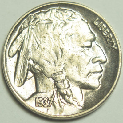 1937 Buffalo Nickel Superb Brilliant Uncirculated