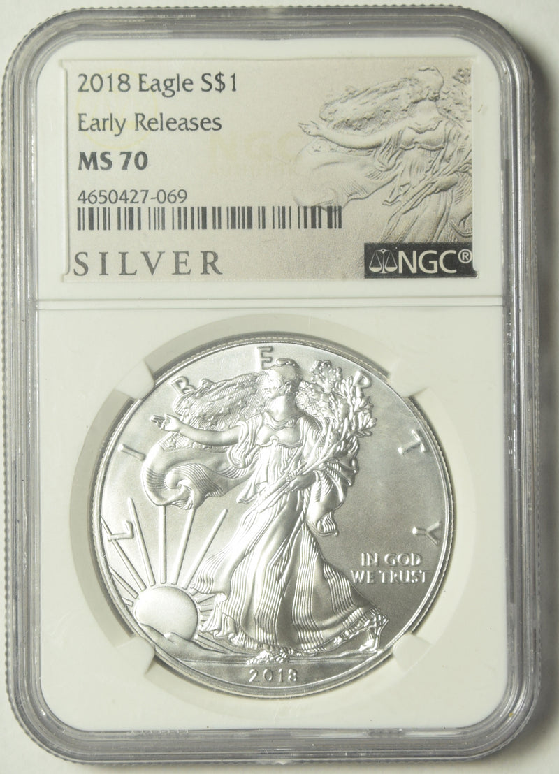 2018 Silver Eagle . . . . NGC MS-70 Early Releases