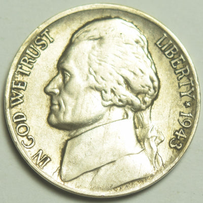 1943-P Silver Jefferson Nickel Extremely Fine