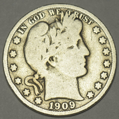 1909-S Barber Half Very Good