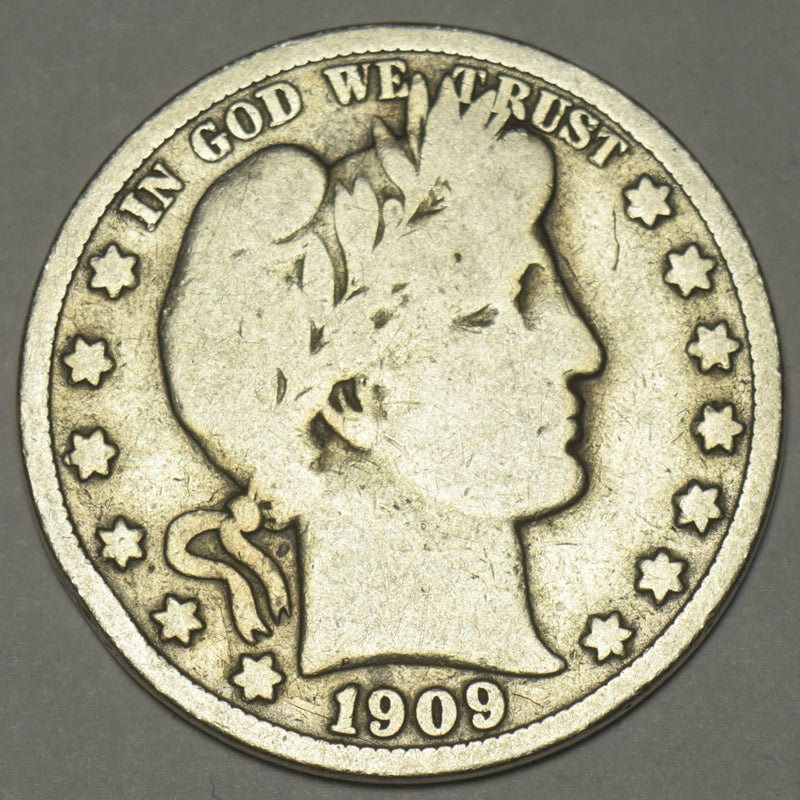 1909-S Barber Half . . . . Very Good