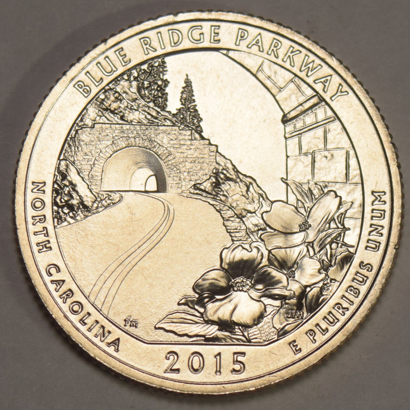 2015-S Blue Ridge Parkway Quarter Gem Brilliant Uncirculated