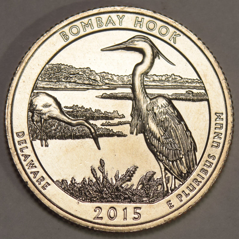 2015-S Bombay Hook Quarter Gem Brilliant Uncirculated