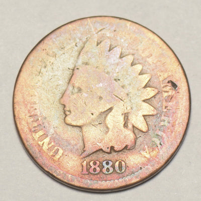 1880 Indian Cent About Good