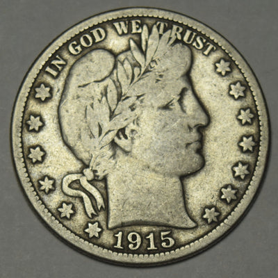 1915-S Barber Half Fine/VF