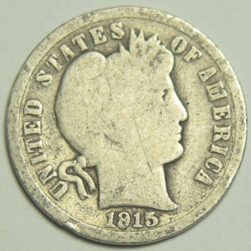 1915 Barber Dime . . . . Very Good