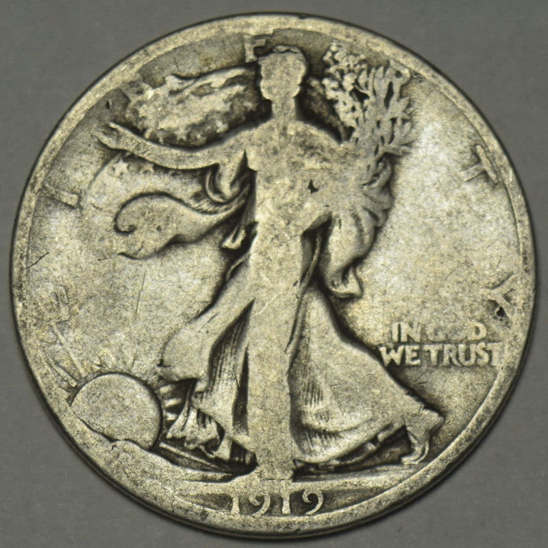 1919-D Walking Liberty Half . . . . Very Good