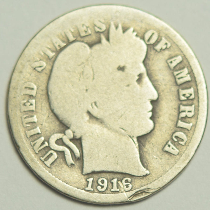 1916-S Barber Dime . . . . Good