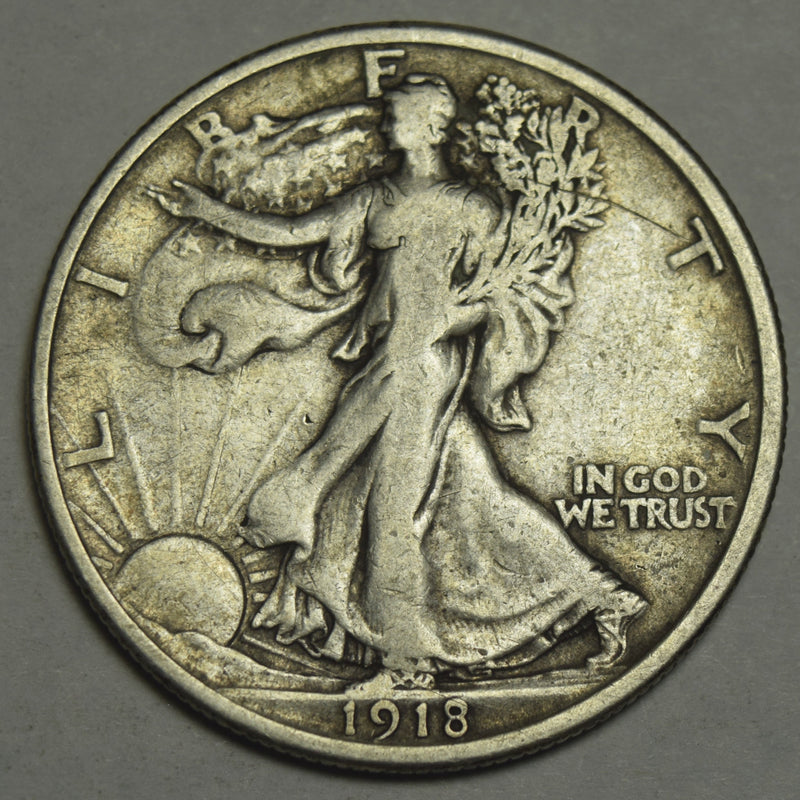 1918 Walking Liberty Half Very Fine