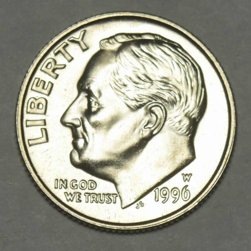 1996-W Roosevelt Dime . . . . Gem Brilliant Uncirculated