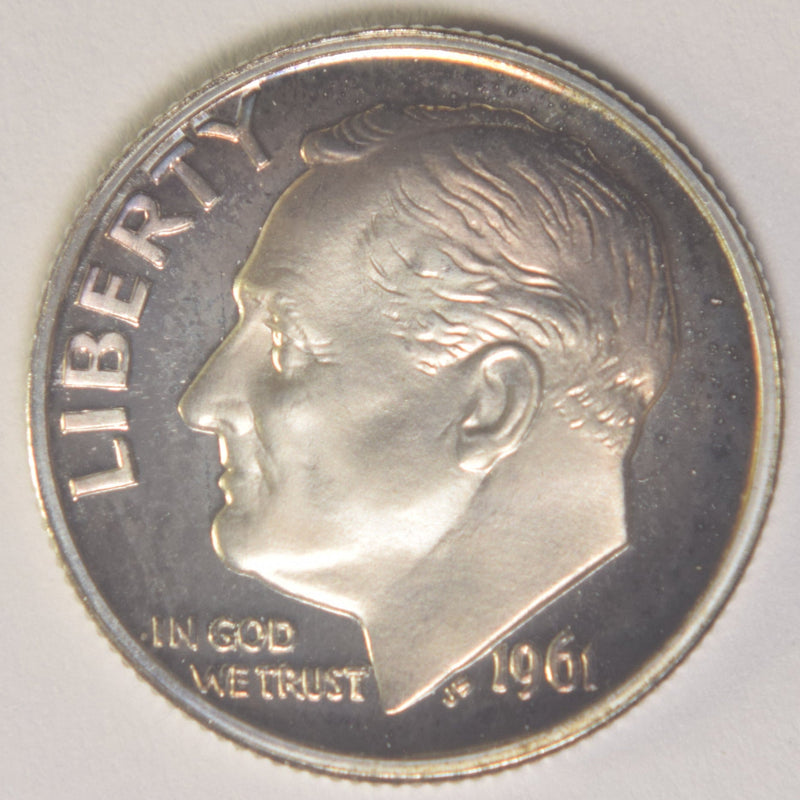 1961 Roosevelt Dime Superb Brilliant Proof DCAM