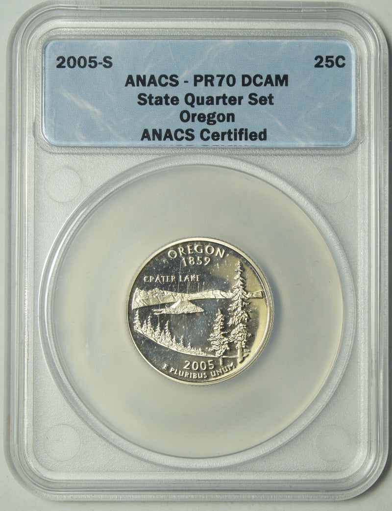 2005-S Oregon State Quarter ANACS PR-70 DCAM