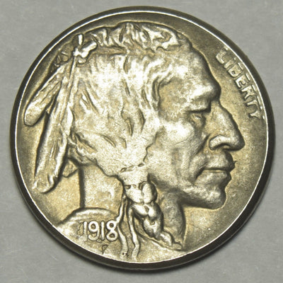 1918-S Buffalo Nickel Choice About Uncirculated