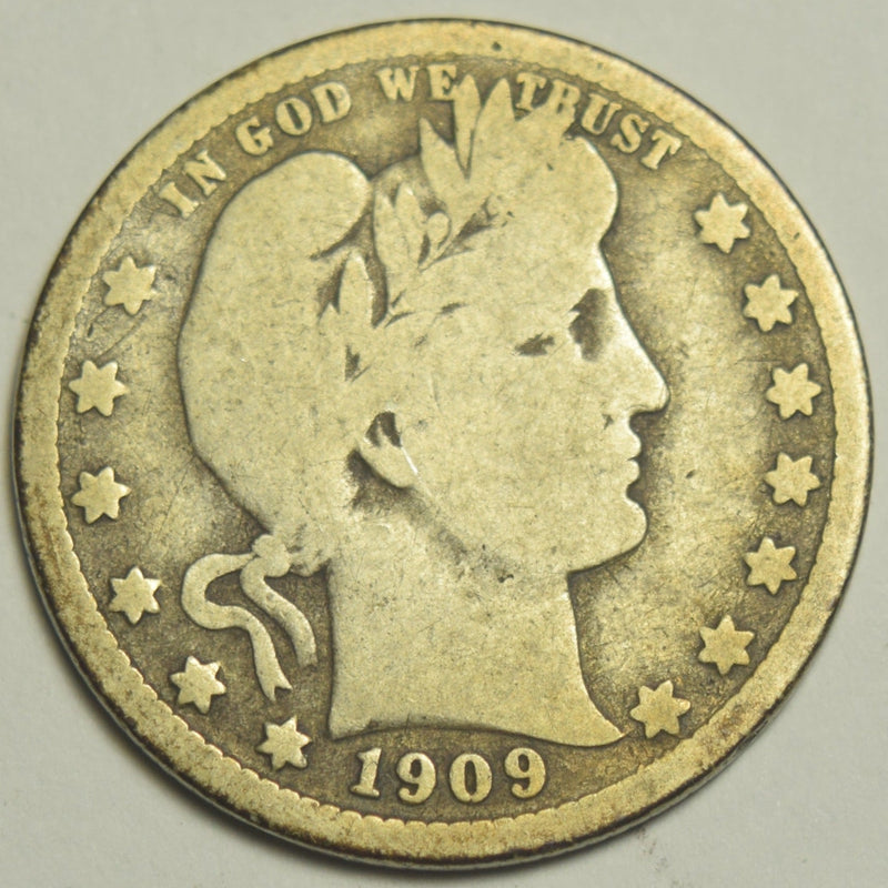 1909-D Barber Quarter . . . . Very Good