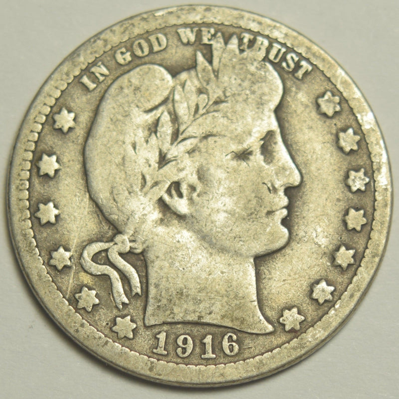 1916-D Barber Quarter . . . . Very Good