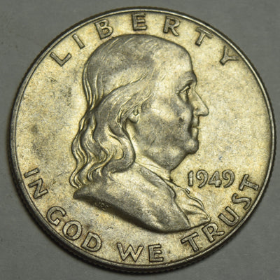 1949 Franklin Half Choice About Uncirculated