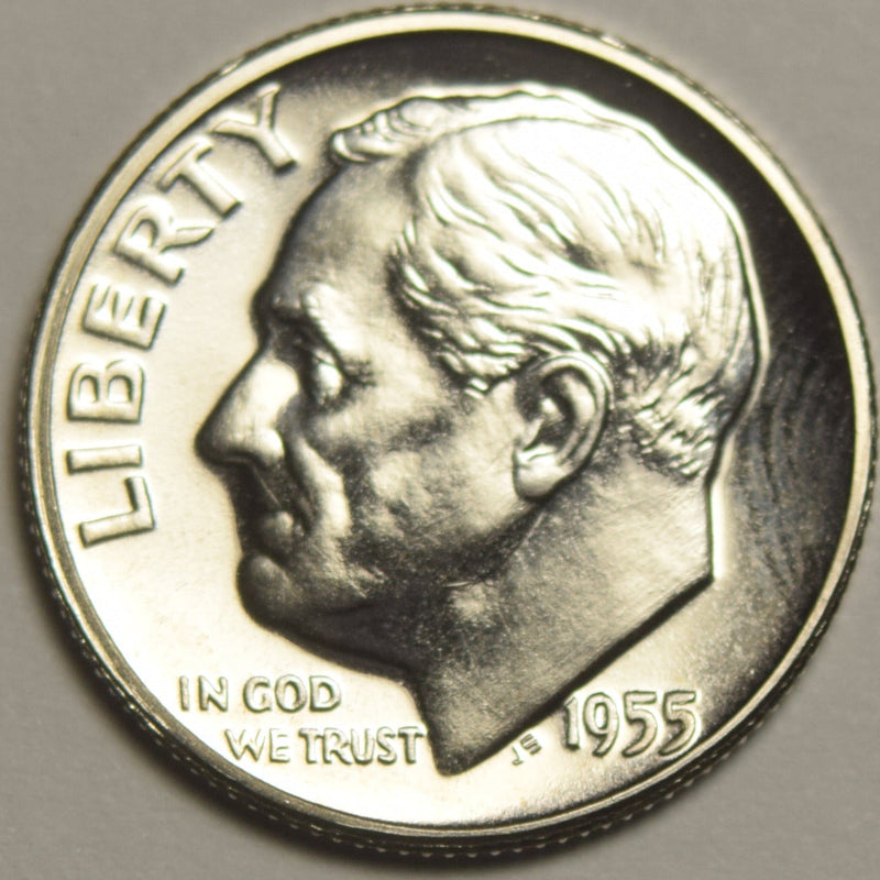 1955 Roosevelt Dime . . . . Gem Brilliant Proof