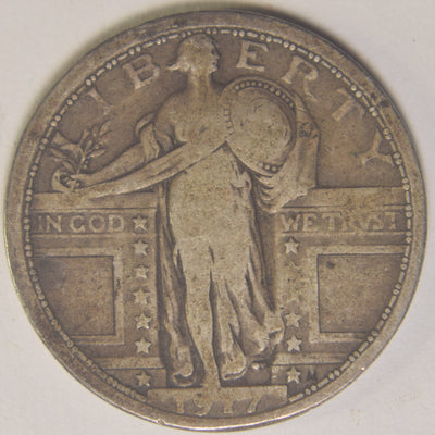 1917 Type 1 Standing Liberty Quarter Very Fine