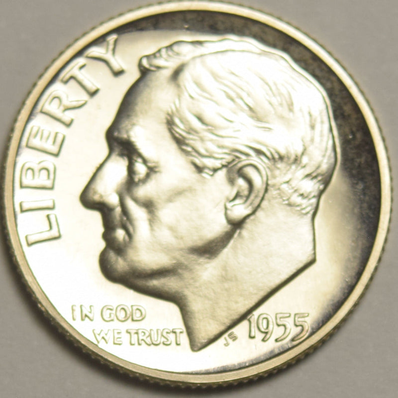 1955 Roosevelt Dime . . . . Superb Brilliant Proof