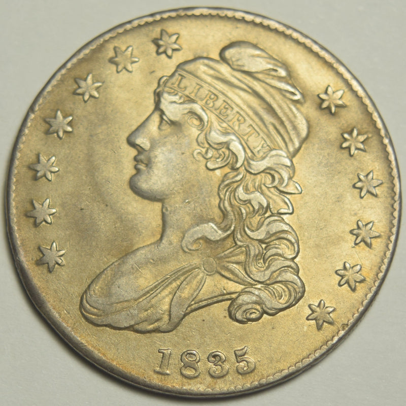 1835 Bust Half . . . . Choice About Uncirculated