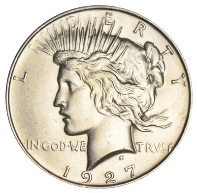 1927-D Peace Dollar Select Brilliant Uncirculated