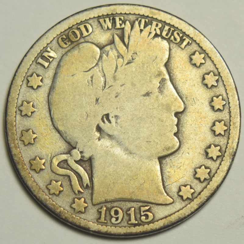 1915-S Barber Half . . . . Very Good