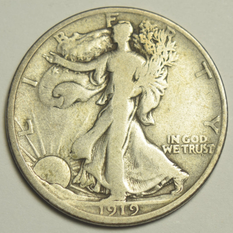 1919-D Walking Liberty Half Fine/VF