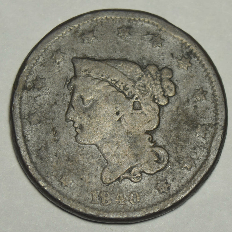 1840 Braided Hair Large Cent . . . . Very Good