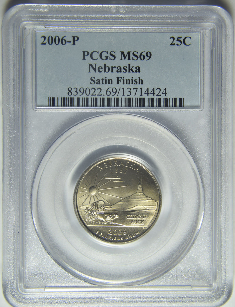 2006-P Nebraska State Quarter PCGS MS-69 Satin Finish