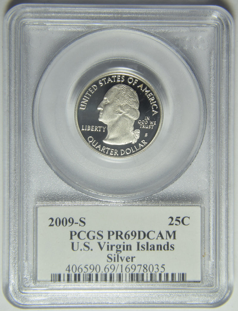 2009-S U.S. Virgin Islands Quarter PCGS PF-69 DCAM Silver