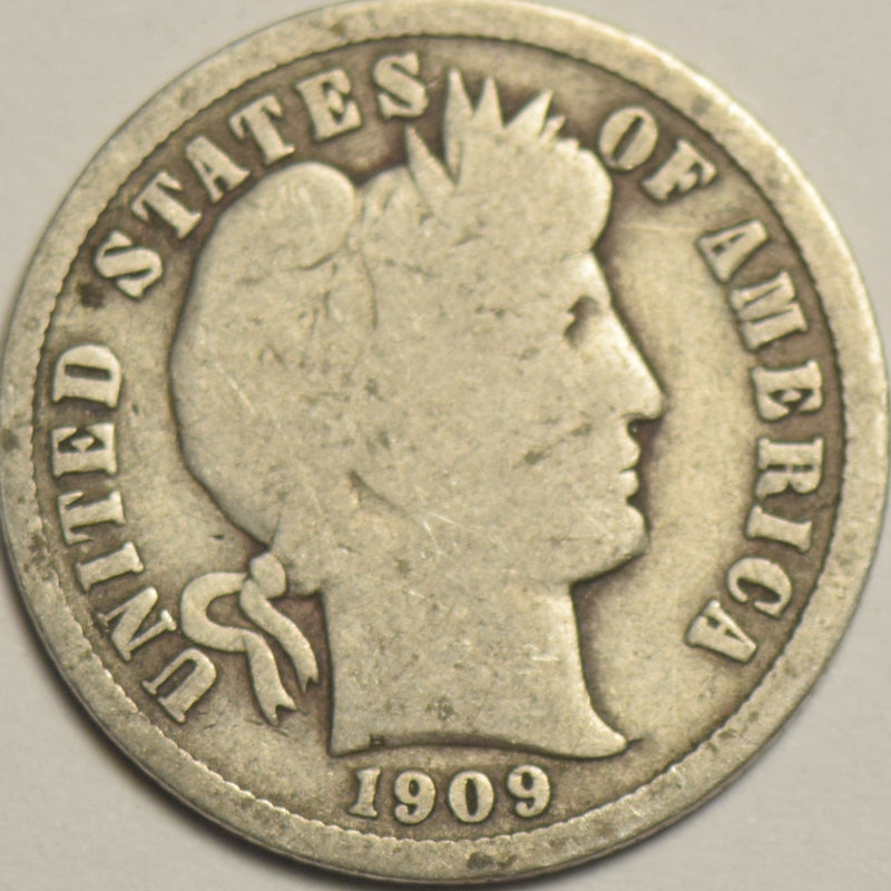 1909 Barber Dime . . . . Good