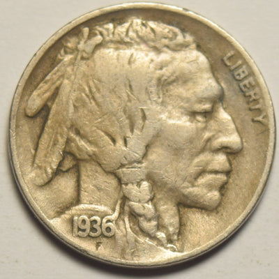 1936-D Buffalo Nickel Very Fine