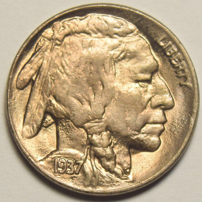 1937-D Buffalo Nickel Choice Brilliant Uncirculated