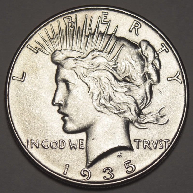 1935 Peace Dollar Choice Brilliant Uncirculated