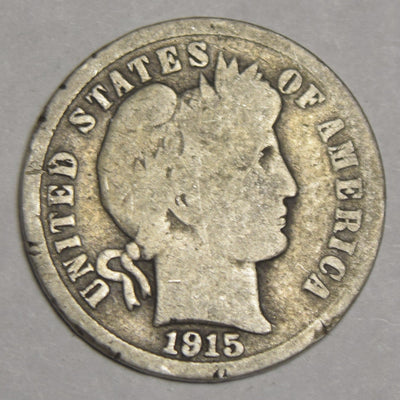 1915 Barber Dime Good