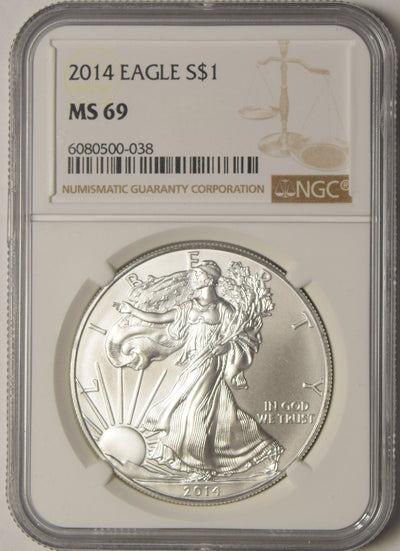 2014 Silver Eagle NGC MS-69