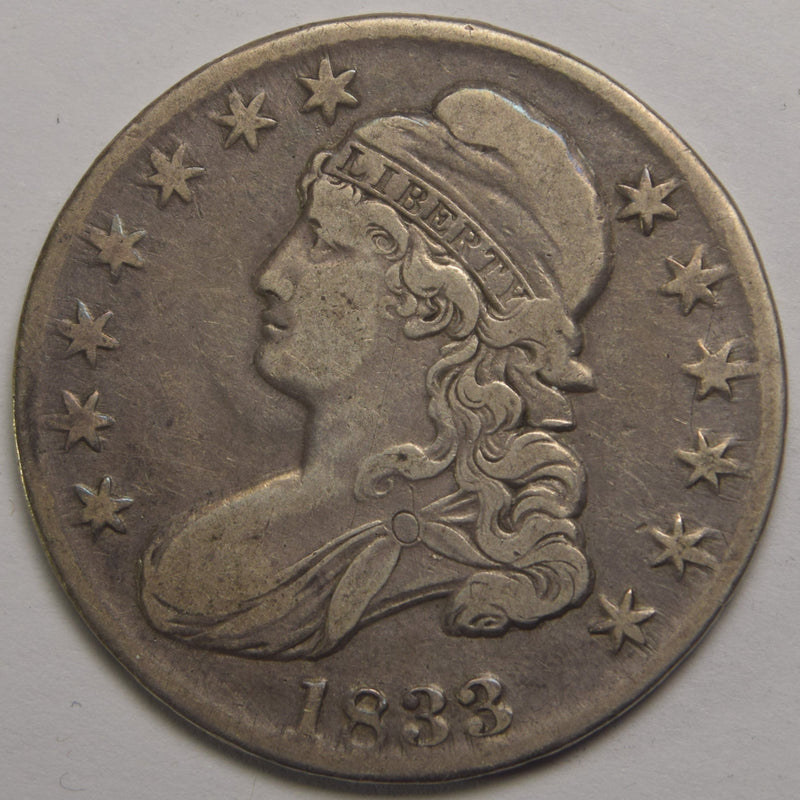 1833 Bust Half VF/XF