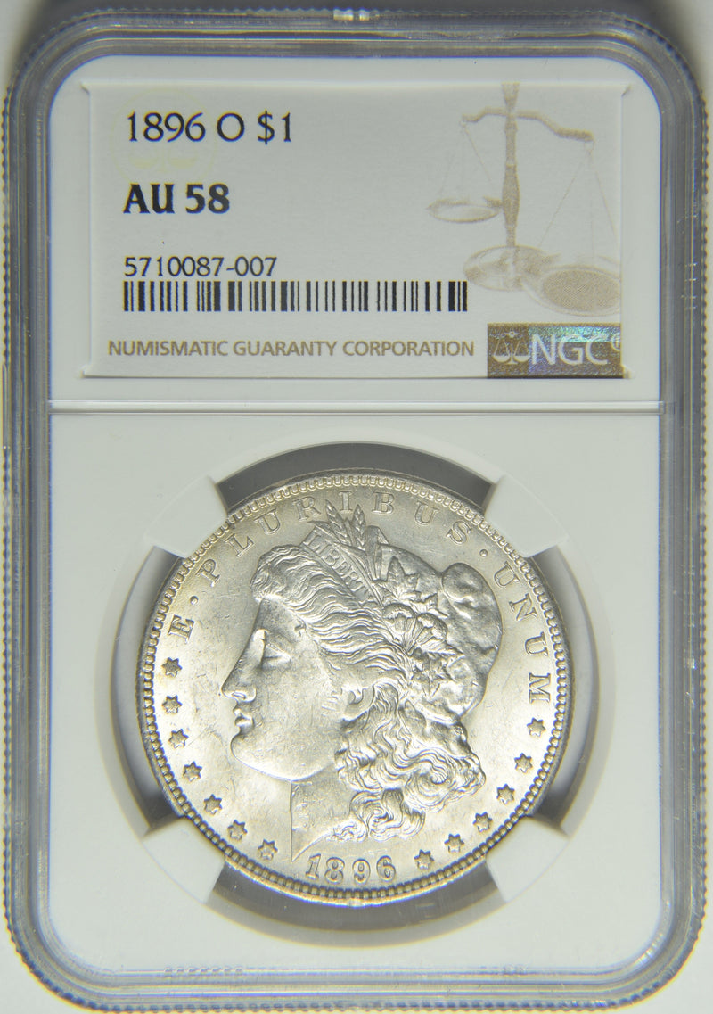 1896-O Morgan Dollar . . . . NGC AU-58