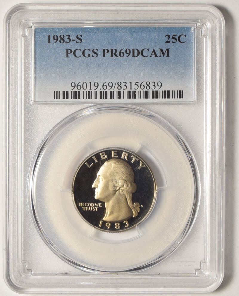 1983-S Washington Quarter PCGS PR-69 DCAM