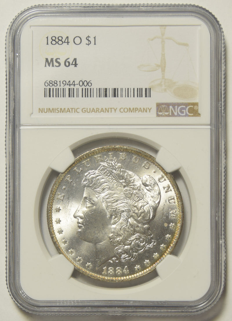 1884-O Morgan Dollar . . . . NGC MS-64