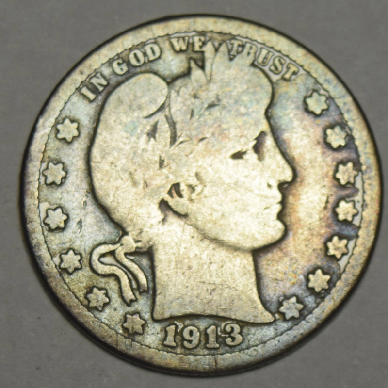 1913 Barber Quarter . . . . Good