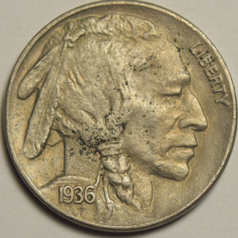 1936 Buffalo Nickel BU pitted