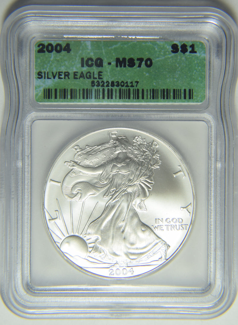 2004 Silver Eagle ICG MS-70