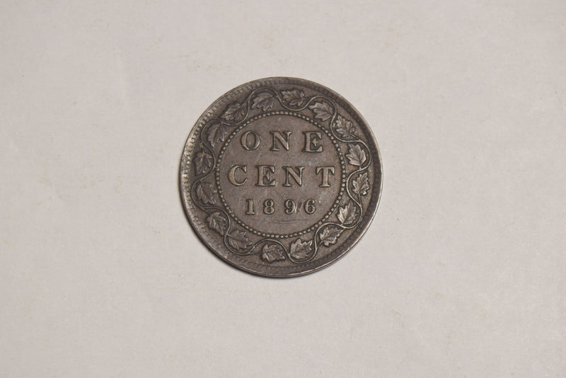 1896 Canadian Cent Choice About Uncirculated