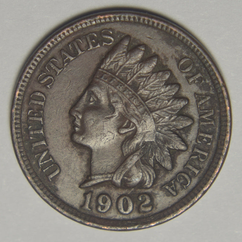 1902 Indian Cent XF corroded