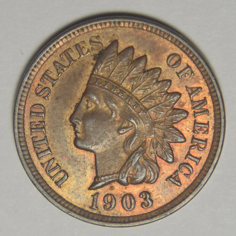 1903 Indian Cent Choice BU Red/Brown